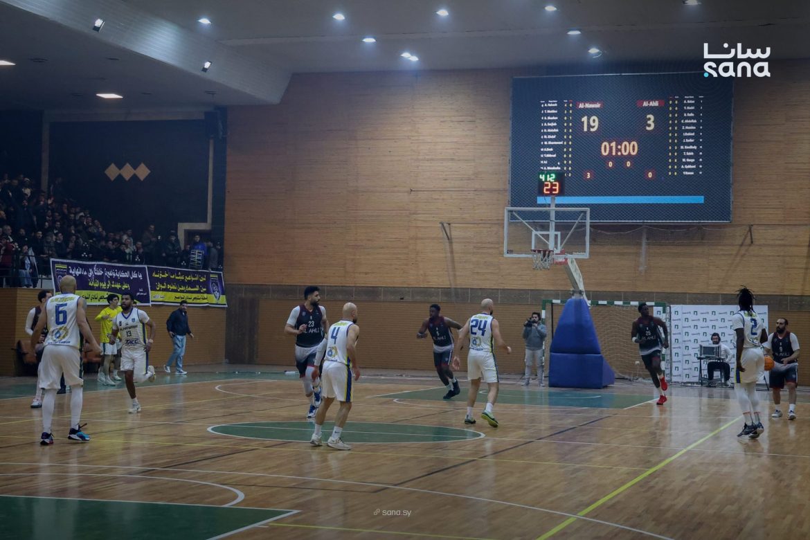 النواعير ربح على أهلي حلب بمباراة سلة قوية بحماة وتصدر الدوري