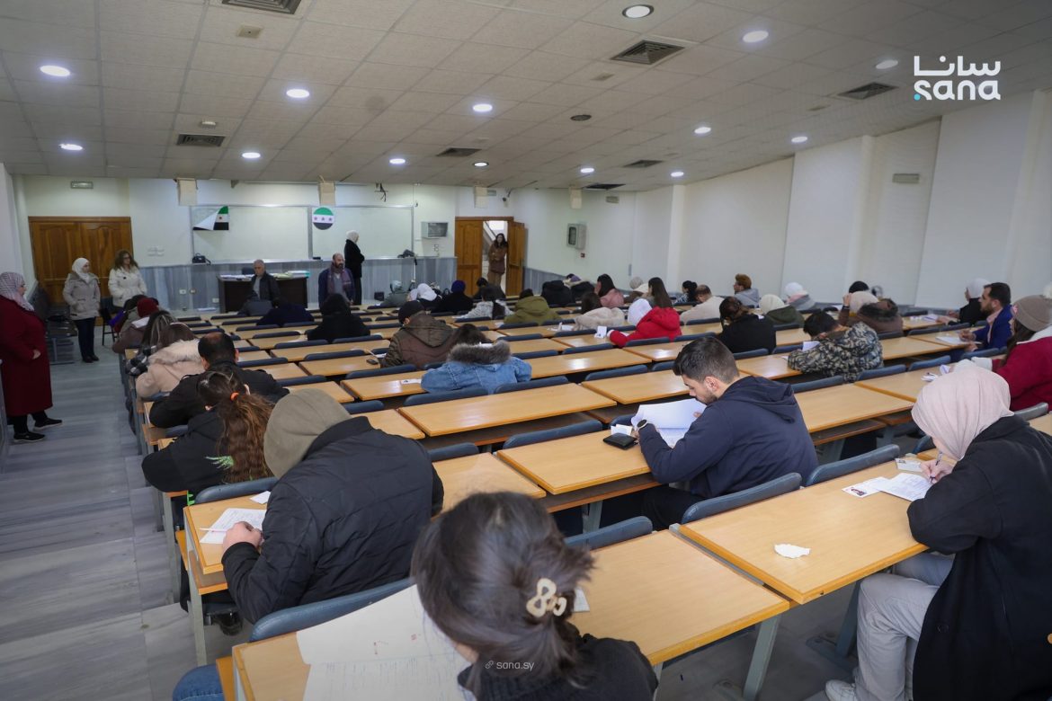 53 طالب بجامعة حمص قدموا امتحان اللغة الأجنبية للماجستير