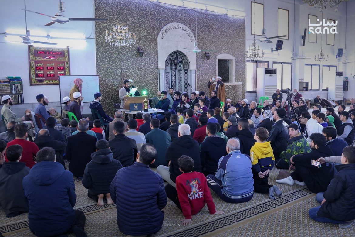 ختام دوري التحدي الإيماني للشباب بدمشق: الأوقاف السورية بتكرّم الفايزين بحملة إيمان يجمعنا