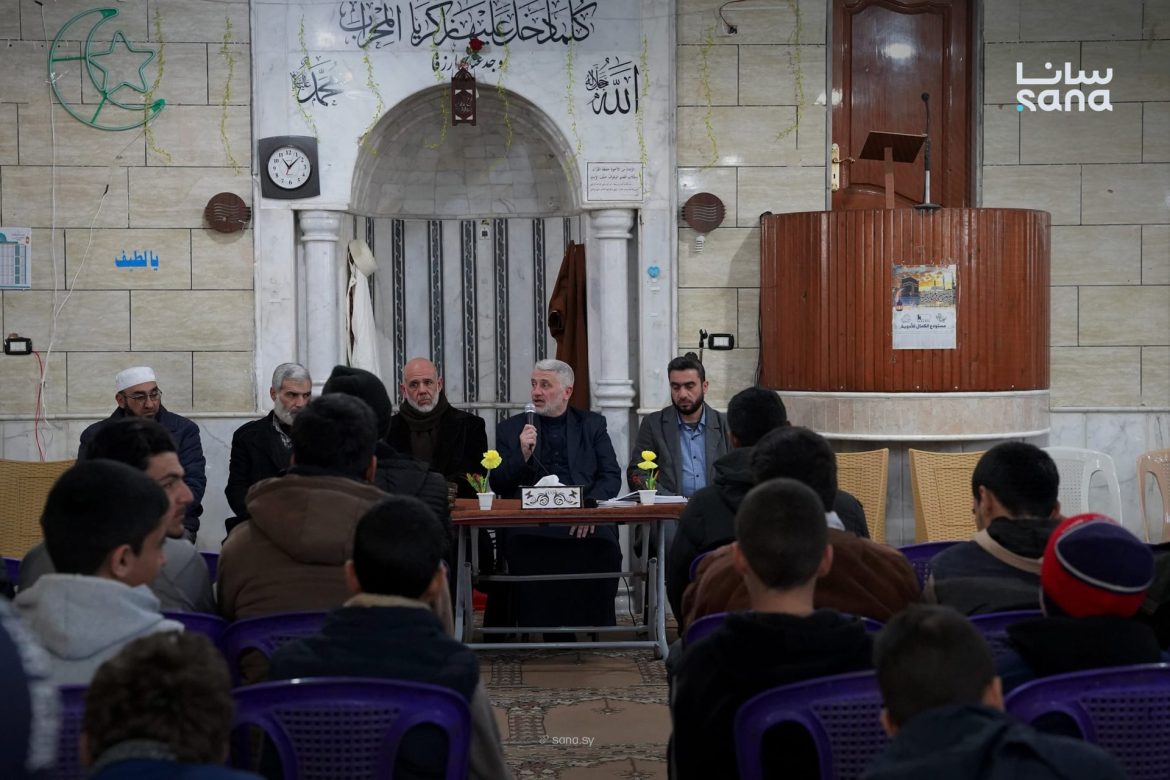 ملتقى دعوي بتلبيسة بحمص بيدعم أساتذة الحلقات القرآنية